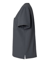 Jaanuu W10001 Women's Rhena Essential 1-Pocket Scrub V-Neck Top #color_Carbon Grey