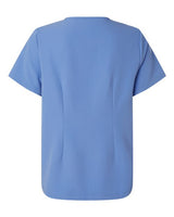 Jaanuu W10001 Women's Rhena Essential 1-Pocket Scrub V-Neck Top #color_Ceil Blue