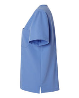 Jaanuu W10001 Women's Rhena Essential 1-Pocket Scrub V-Neck Top #color_Ceil Blue