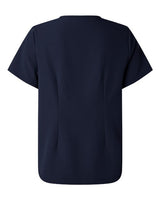 Jaanuu W10001 Women's Rhena Essential 1-Pocket Scrub V-Neck Top #color_Midnight Navy