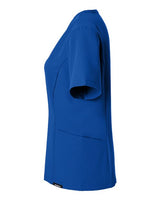 Jaanuu W10003 Women's Calix Fit & Flare Scrub V-Neck Top #color_Royal Blue