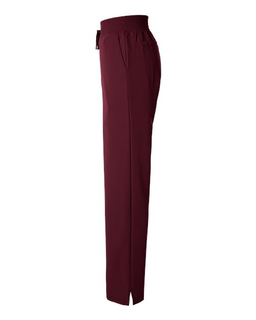 Jaanuu W20001 Women's Xenos Essential Knit-Waist Scrub Pants #color_Burgundy