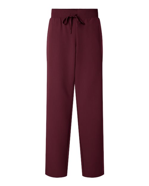 Jaanuu W20001 Women's Xenos Essential Knit-Waist Scrub Pants #color_Burgundy