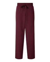 Jaanuu W20001 Women's Xenos Essential Knit-Waist Scrub Pants #color_Burgundy