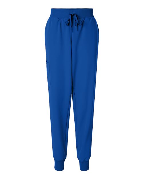 Jaanuu W20003 Women's Silex Knit-Waist Scrub Joggers #color_Royal Blue