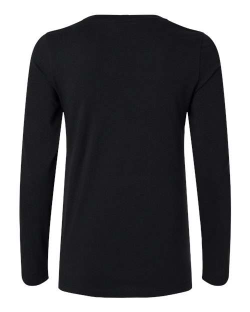 Jaanuu W30002U Women's RegenX Cotton Underscrub Long Sleeve T-Shirt #color_Black
