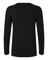 Jaanuu W30002U Women's RegenX Cotton Underscrub Long Sleeve T-Shirt #color_Black