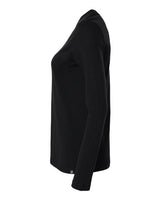 Jaanuu W30002U Women's RegenX Cotton Underscrub Long Sleeve T-Shirt #color_Black