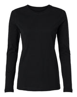 Jaanuu W30002U Women's RegenX Cotton Underscrub Long Sleeve T-Shirt #color_Black