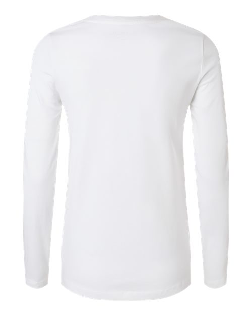 Jaanuu W30002U Women's RegenX Cotton Underscrub Long Sleeve T-Shirt #color_White