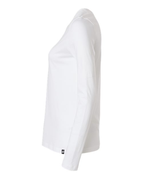 Jaanuu W30002U Women's RegenX Cotton Underscrub Long Sleeve T-Shirt #color_White