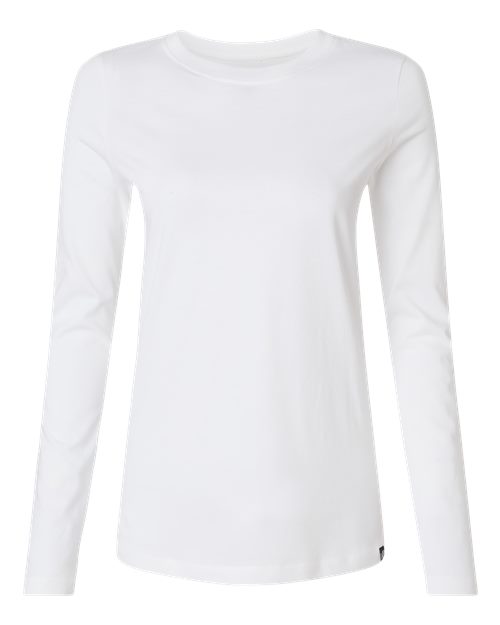 Jaanuu W30002U Women's RegenX Cotton Underscrub Long Sleeve T-Shirt #color_White
