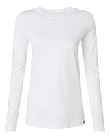 Jaanuu W30002U Women's RegenX Cotton Underscrub Long Sleeve T-Shirt #color_White