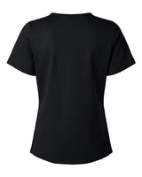 Jaanuu W30003 Women's Cesi Ultrasoft Scrub V-Neck Top #color_Black