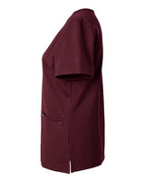Jaanuu W30003 Women's Cesi Ultrasoft Scrub V-Neck Top #color_Burgundy