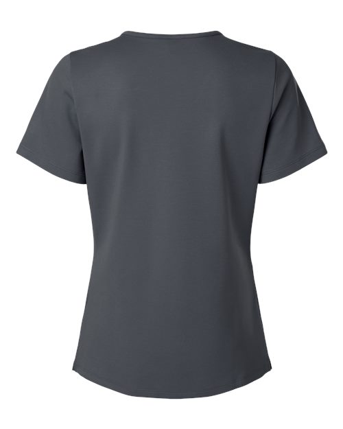 Jaanuu W30003 Women's Cesi Ultrasoft Scrub V-Neck Top #color_Carbon Grey