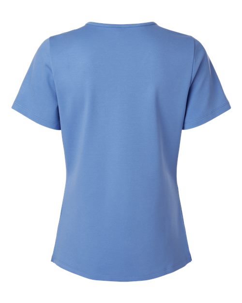 Jaanuu W30003 Women's Cesi Ultrasoft Scrub V-Neck Top #color_Ceil Blue