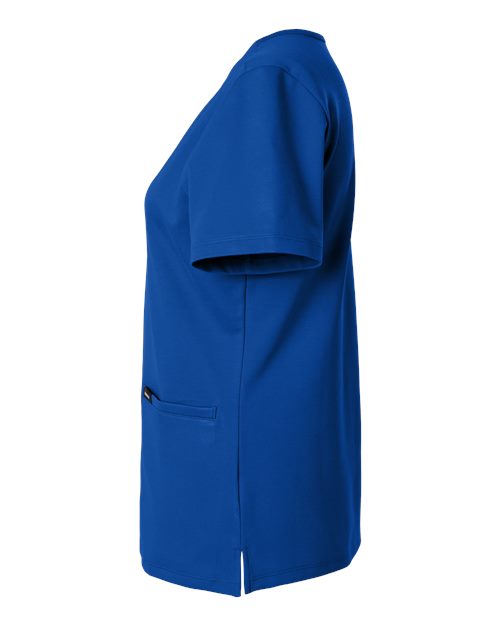 Jaanuu W30003 Women's Cesi Ultrasoft Scrub V-Neck Top #color_Royal Blue