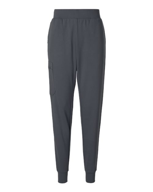 Jaanuu W40001 Women's Rubi Ultrasoft Scrub Joggers #color_Carbon Grey