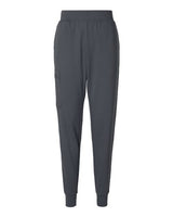 Jaanuu W40001 Women's Rubi Ultrasoft Scrub Joggers #color_Carbon Grey