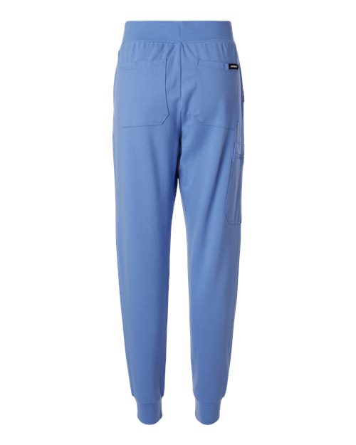Jaanuu W40001 Women's Rubi Ultrasoft Scrub Joggers #color_Ceil Blue