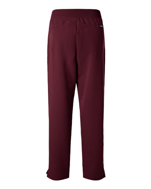 Jaanuu W20001P Women's Xenos Essential Knit-Waist Scrub Pants - Petite Sizes #color_Burgundy