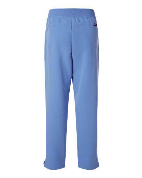 Jaanuu W20001P Women's Xenos Essential Knit-Waist Scrub Pants - Petite Sizes #color_Ceil Blue