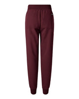 Jaanuu W20003P Women's Silex Knit-Waist Scrub Joggers - Petite Sizes #color_Burgundy