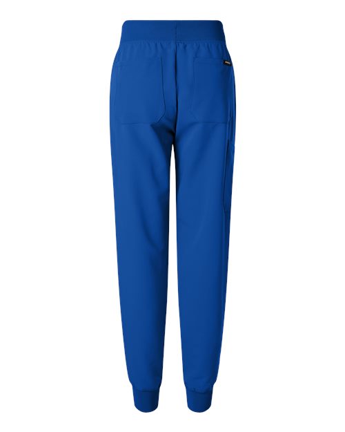 Jaanuu W20003P Women's Silex Knit-Waist Scrub Joggers - Petite Sizes #color_Royal Blue