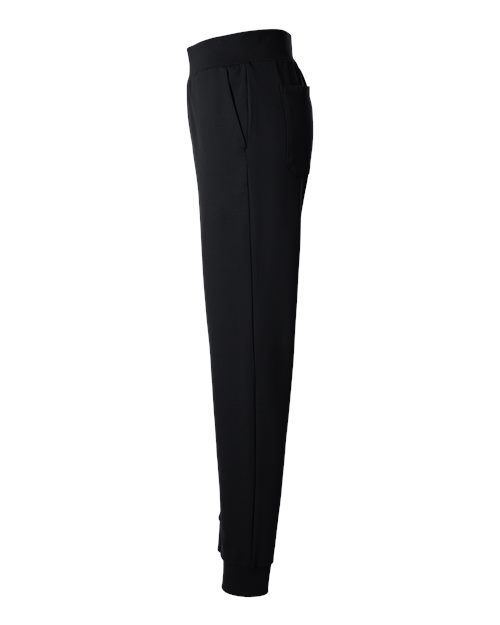 Jaanuu W40001P Women's Rubi Ultrasoft Scrub Joggers - Petite Sizes #color_Black