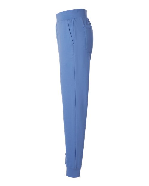 Jaanuu W40001P Women's Rubi Ultrasoft Scrub Joggers - Petite Sizes #color_Ceil Blue