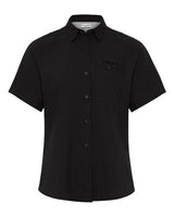 Paragon 704 Women's Hatteras Performance Short Sleeve Fishing Shirt #color_Black