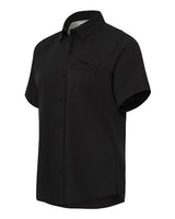 Paragon 704 Women's Hatteras Performance Short Sleeve Fishing Shirt #color_Black