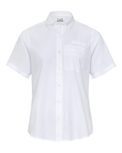 Paragon 704 Women's Hatteras Performance Short Sleeve Fishing Shirt #color_White