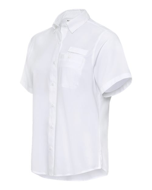 Paragon 704 Women's Hatteras Performance Short Sleeve Fishing Shirt #color_White