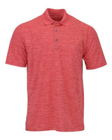 Paragon 130P Dakota Striated Heather Polo #color_Crimson Heather