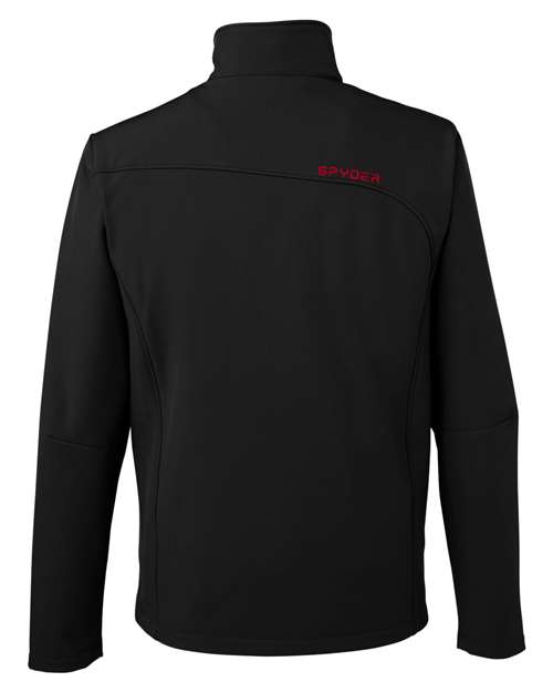 Spyder 187334 Men's Transport Soft Shell Jacket #color_BLACK/ RED