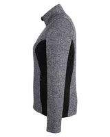 Spyder 187335 Ladies' Constant Full-Zip Sweater Fleece Jacket #color_BLACK HTHR/ BLK