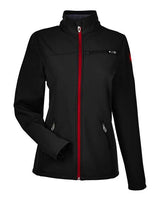 Spyder 187337 Ladies' Transport Soft Shell Jacket #color_BLACK/ RED