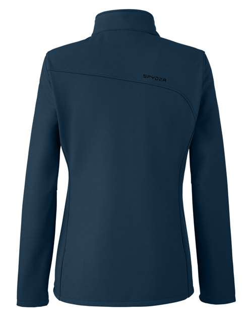 Spyder 187337 Ladies' Transport Soft Shell Jacket #color_FRONTIER/ BLACK