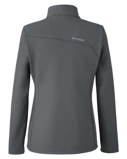 Spyder 187337 Ladies' Transport Soft Shell Jacket #color_POLAR / WHITE
