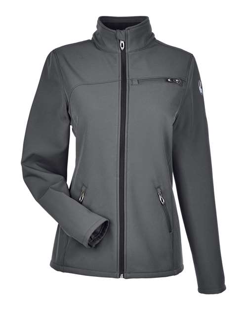 Spyder 187337 Ladies' Transport Soft Shell Jacket #color_POLAR / WHITE