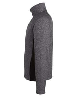 Spyder 187330 Men's Constant Full-Zip Sweater Fleece Jacket #color_BLACK HTHR/ BLK