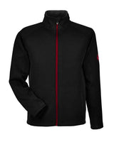 Spyder 187330 Men's Constant Full-Zip Sweater Fleece Jacket #color_BLACK/ BLK/ RED