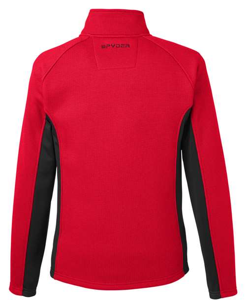 Spyder 187330 Men's Constant Full-Zip Sweater Fleece Jacket #color_RED/ BLACK/ BLK