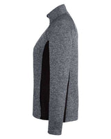 Spyder S16562 Ladies' Constant Half-Zip Sweater #color_BLACK HTHR/ BLK