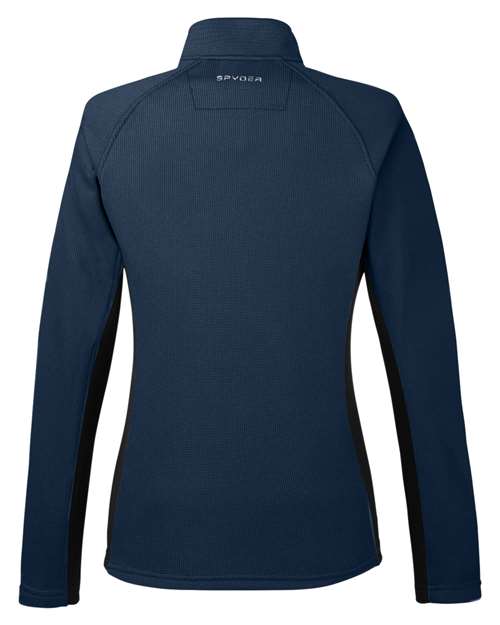 Spyder S16562 Ladies' Constant Half-Zip Sweater #color_FRONTIER/ BLACK