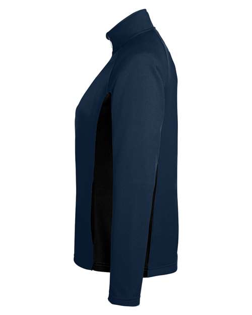 Spyder S16562 Ladies' Constant Half-Zip Sweater #color_FRONTIER/ BLACK
