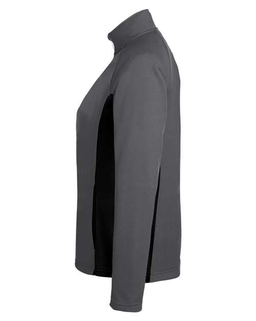 Spyder S16562 Ladies' Constant Half-Zip Sweater #color_POLAR/ BLACK