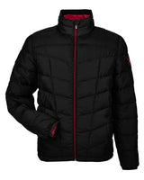 Spyder 187333 Men's Pelmo Insulated Puffer Jacket #color_BLACK/ RED